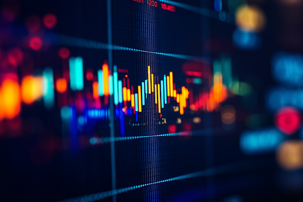 Gráficos de crecimiento financiero y análisis de inversiones